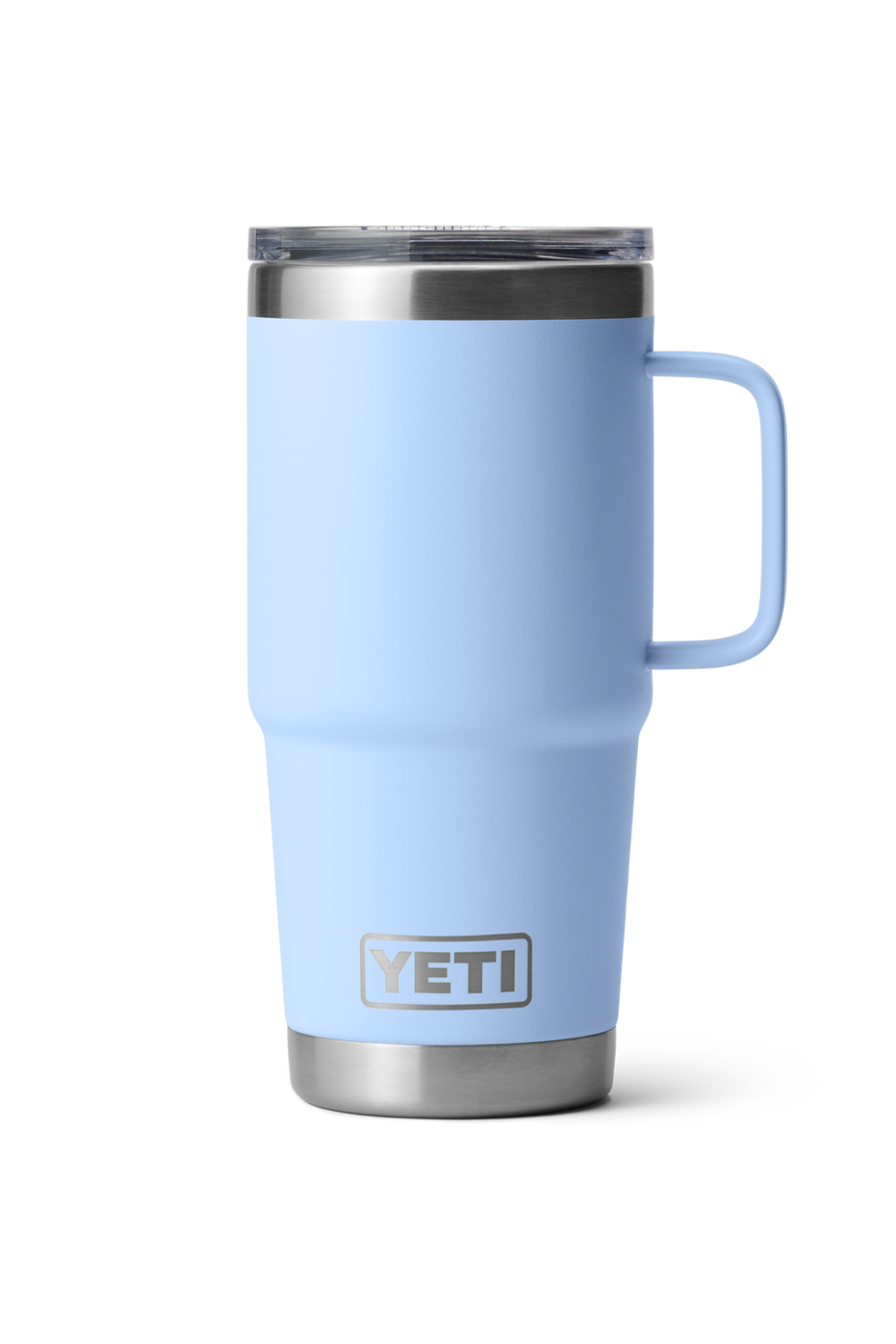 Light Blue YETI mug with a white background