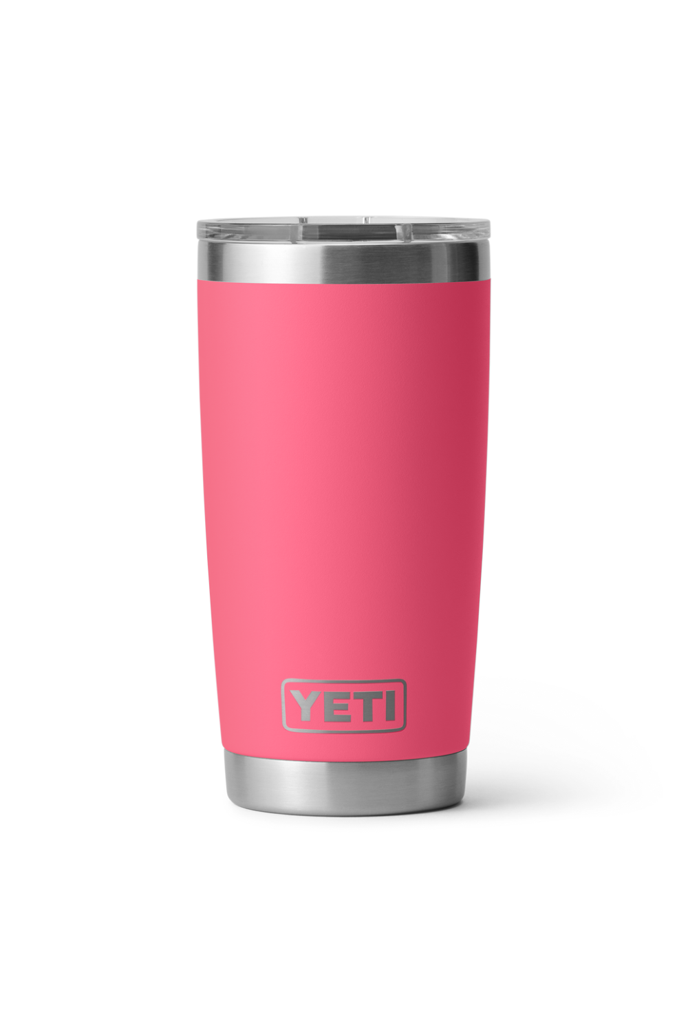 Dark pink yeti mug on a white background