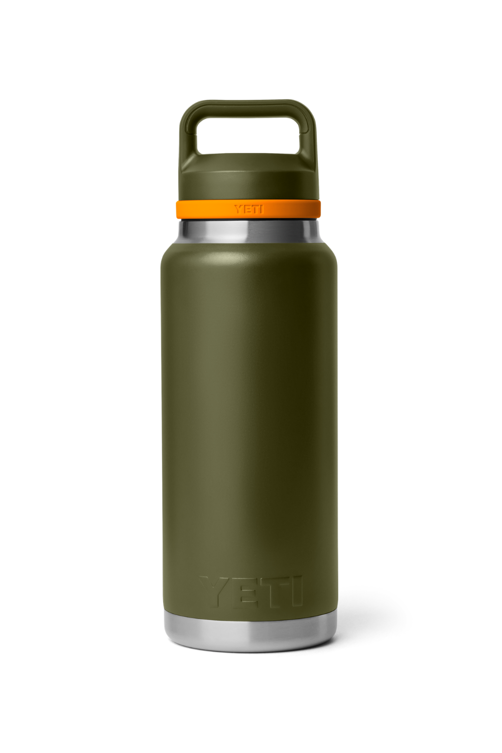 Yeti Rambler 36 Oz Bottle With Chug Cap Olive/King Crab Orange