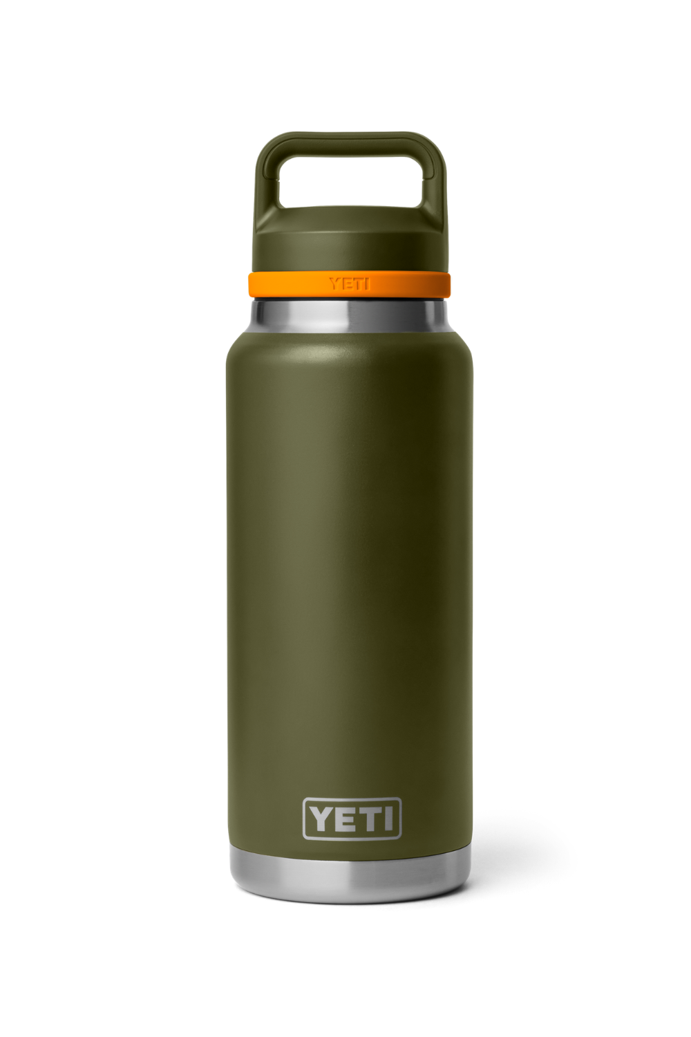 Yeti Rambler 36 Oz Bottle With Chug Cap Olive/King Crab Orange