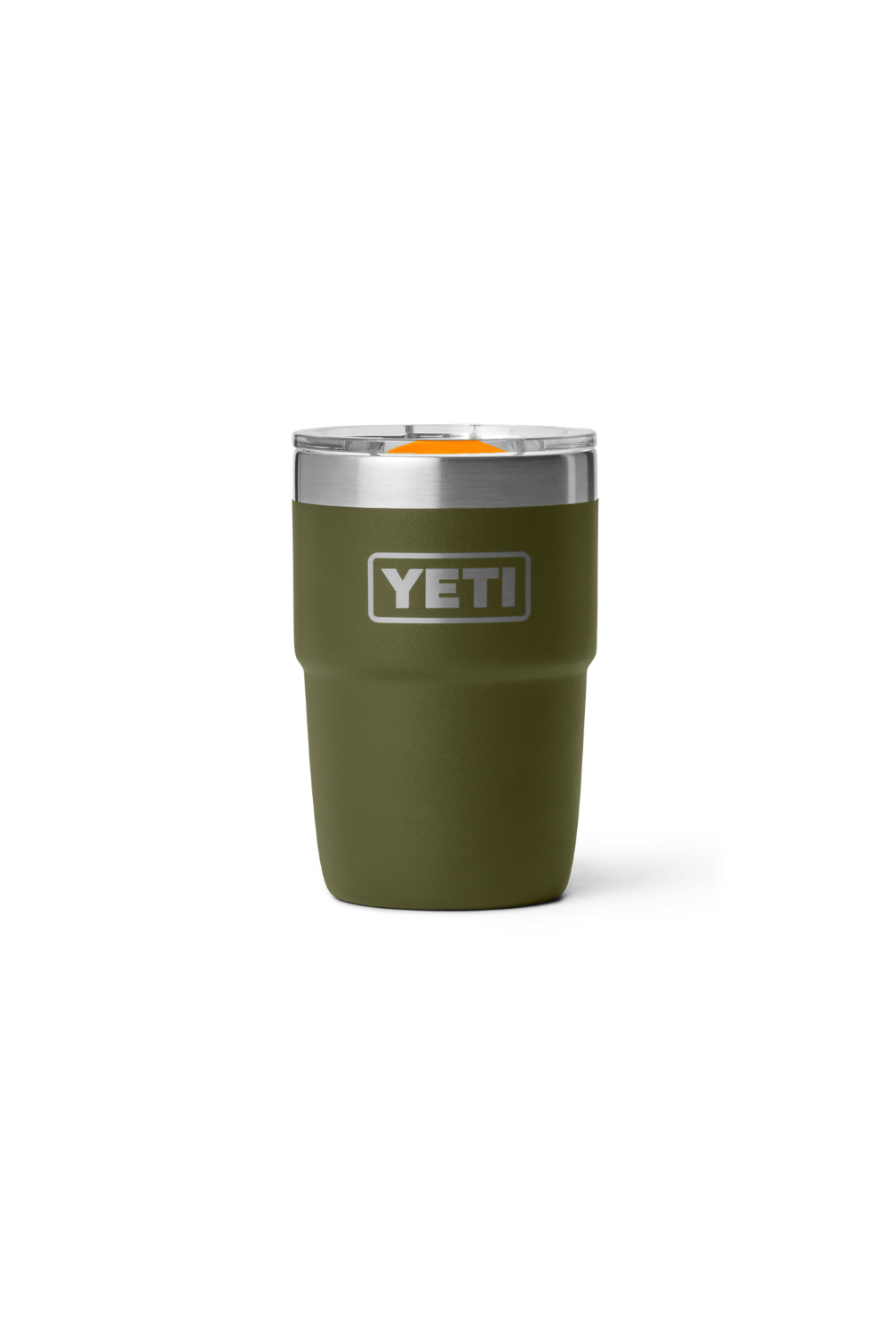 Yeti Rambler 8 Oz Cup With Ceramic Lining Olive/King Crab Orange