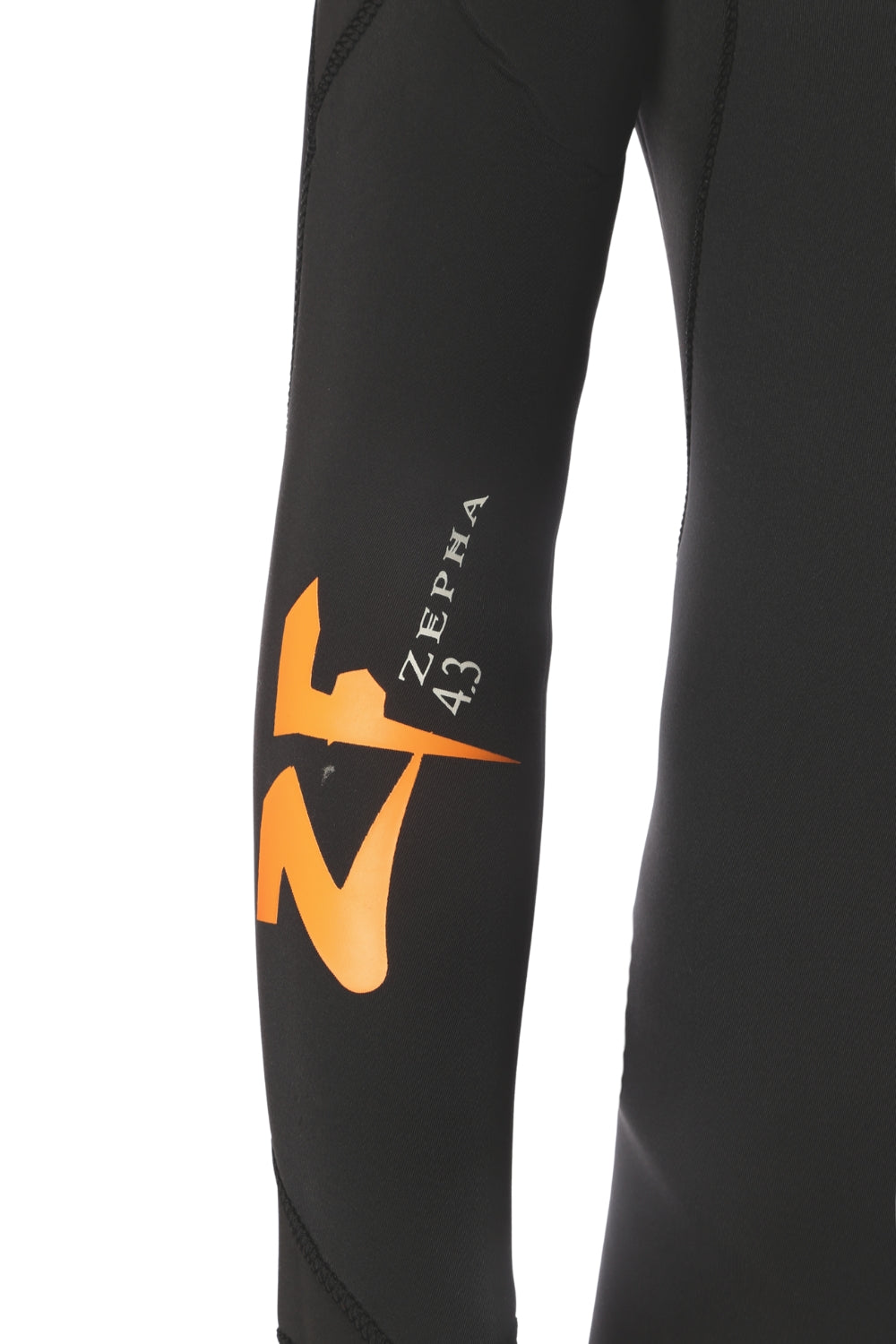 Tiki Youth Zepha 4/3 Wetsuit GBS Zip Free Steamer - Graphite/Orange