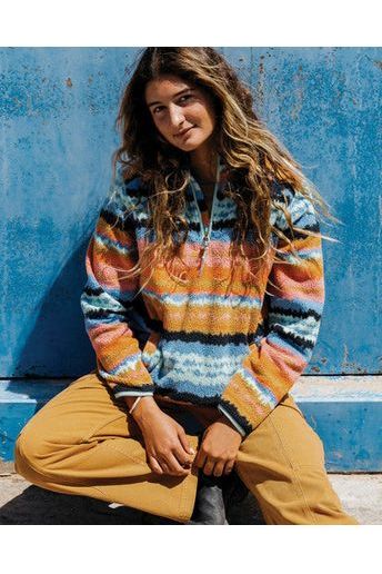Billabong Boundary Mock 3 Fleece Shallow Sea