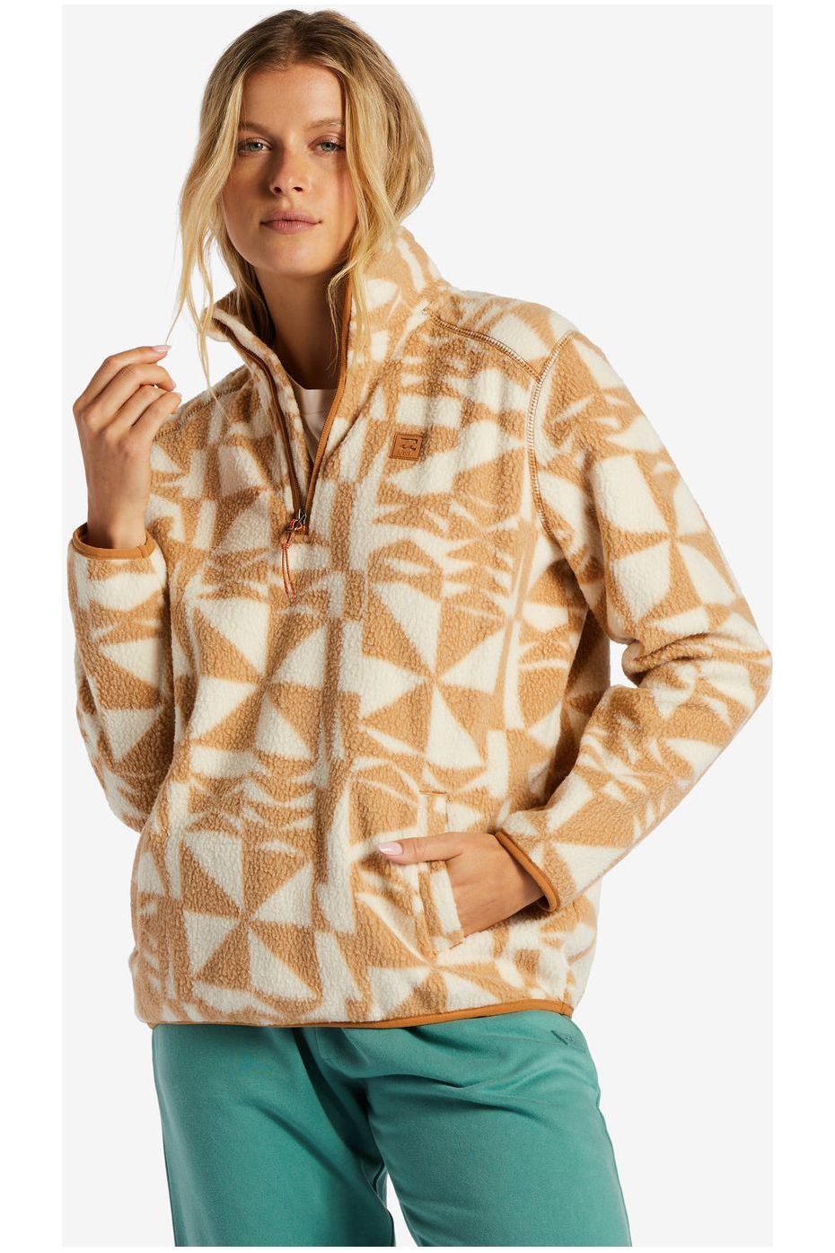 Billabong Boundary Mock 3 Fleece Latte