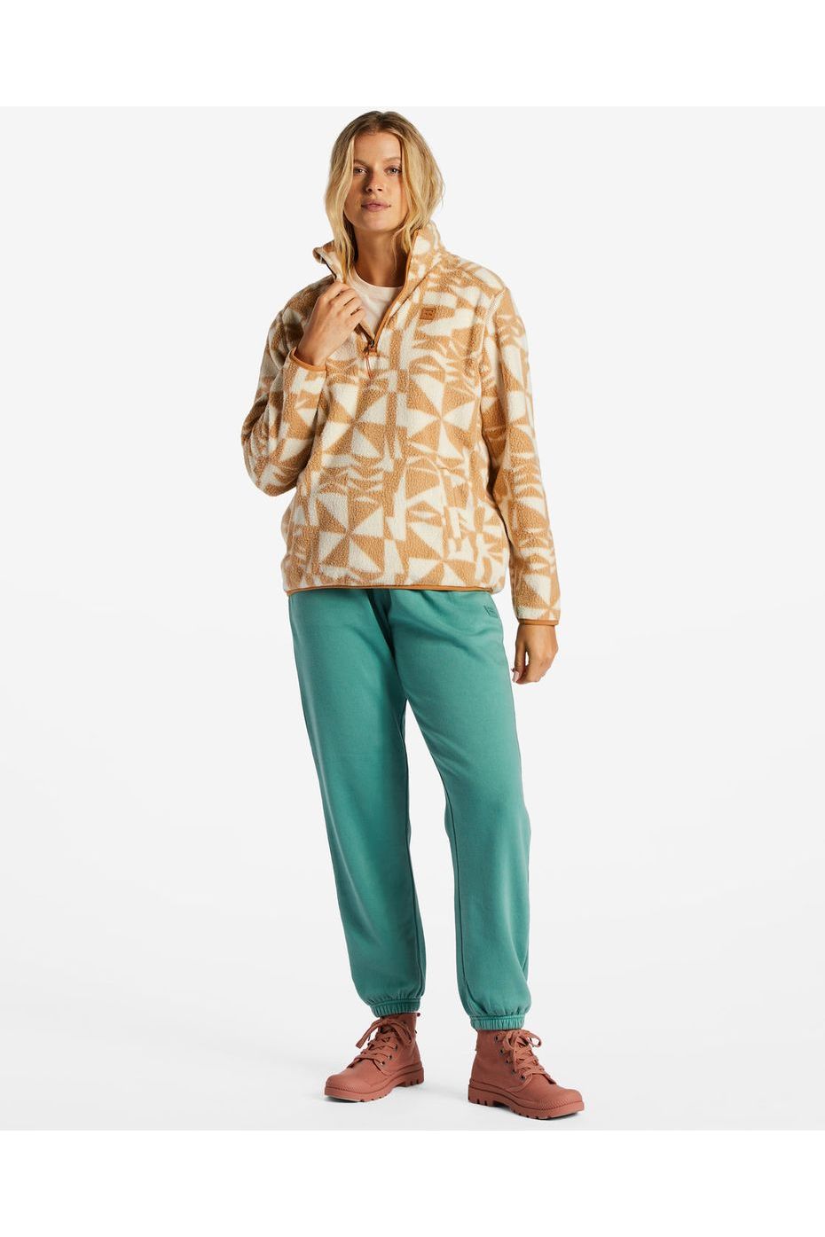 Billabong Boundary Mock 3 Fleece Latte