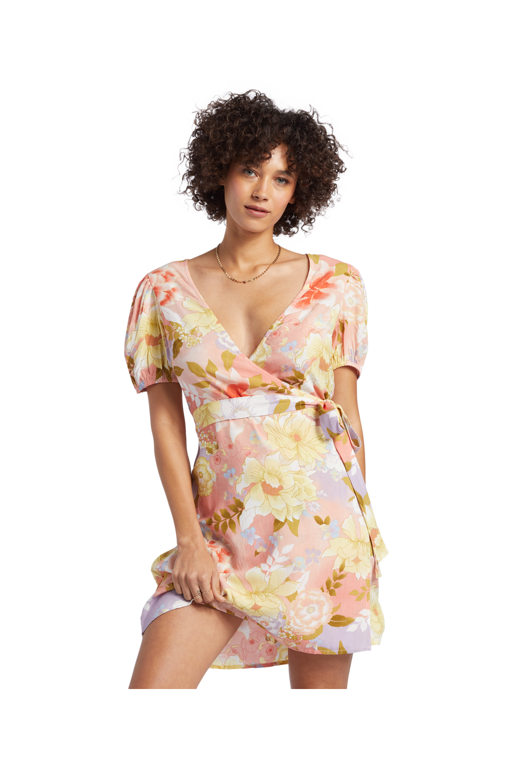 Billabong Hot Tropics Mini Dress Sweet Peach