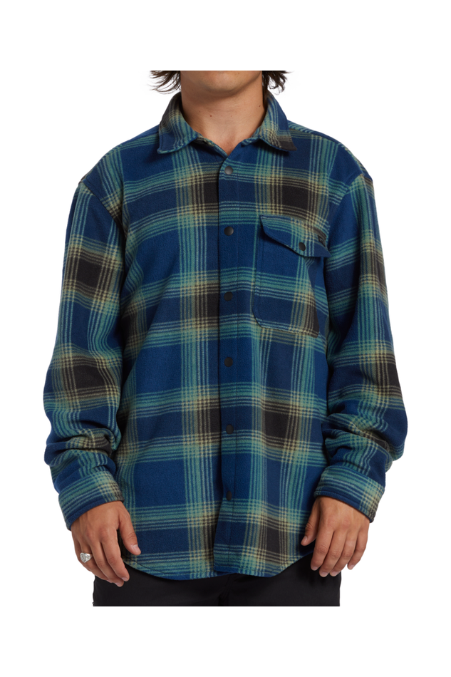 Billabong Furnace Flannel Shirt Dark Blue
