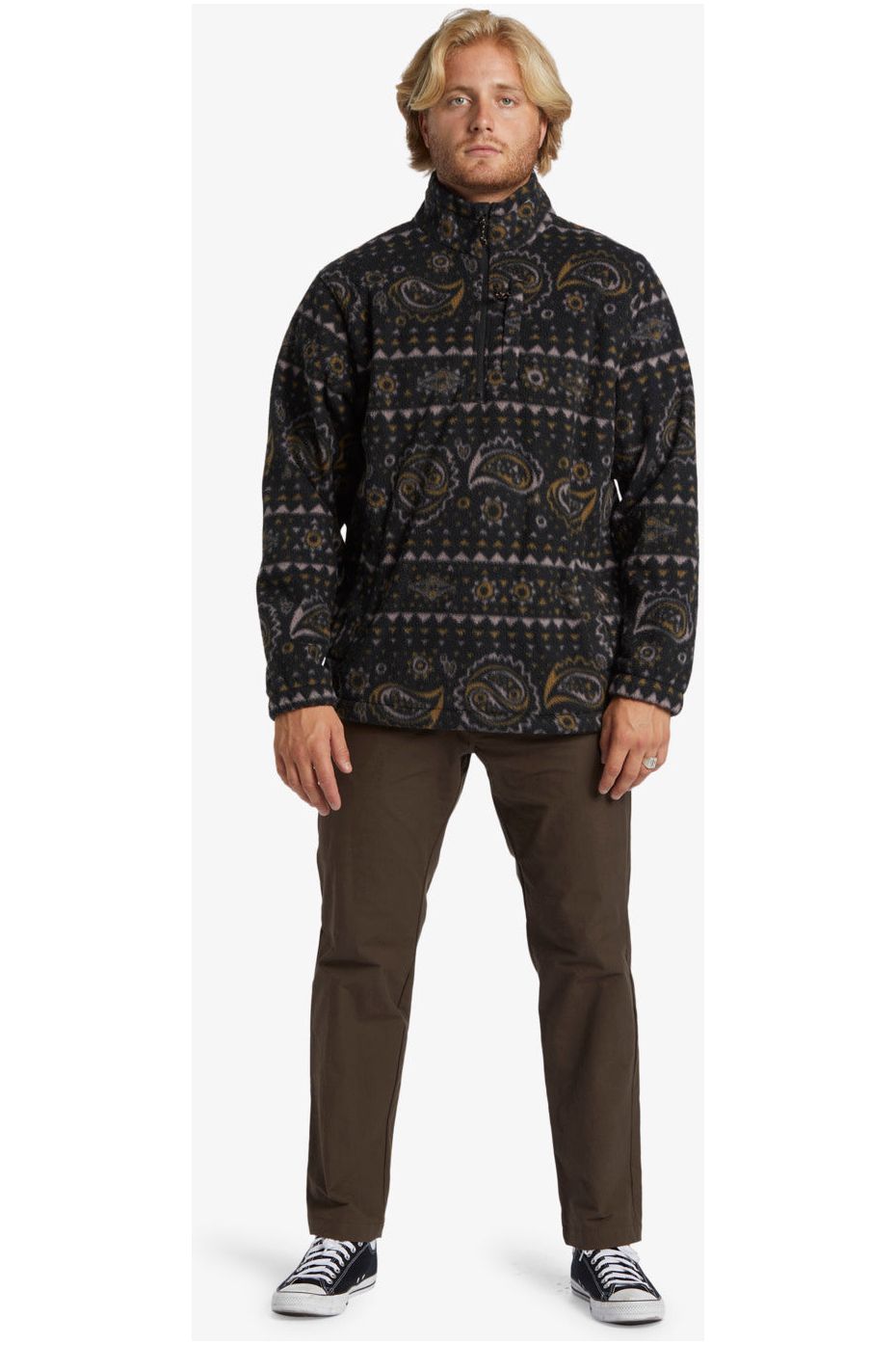 Billabong Boundary Mock Neck Black