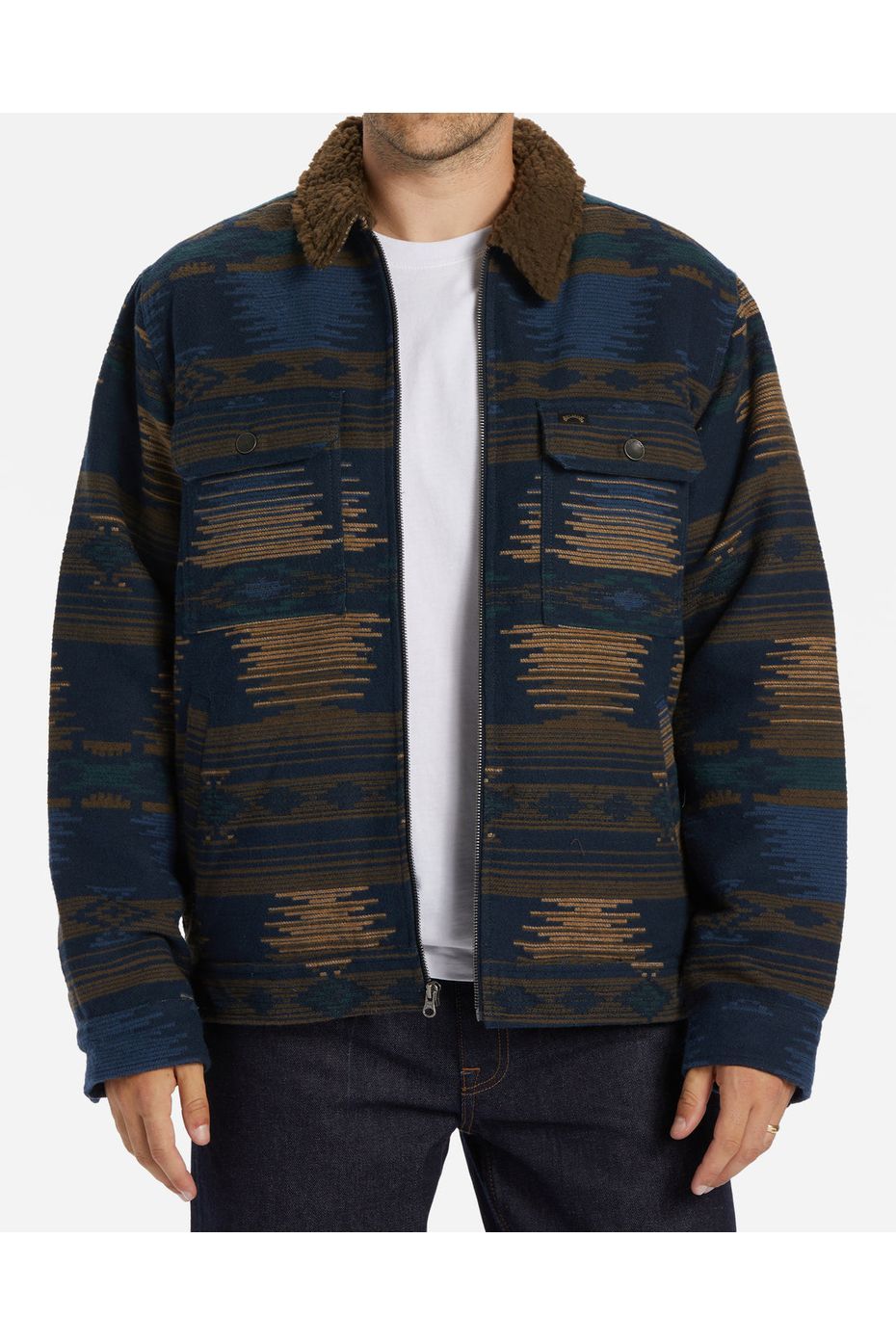 Billabong Barlow Sherpa Jacket Navy