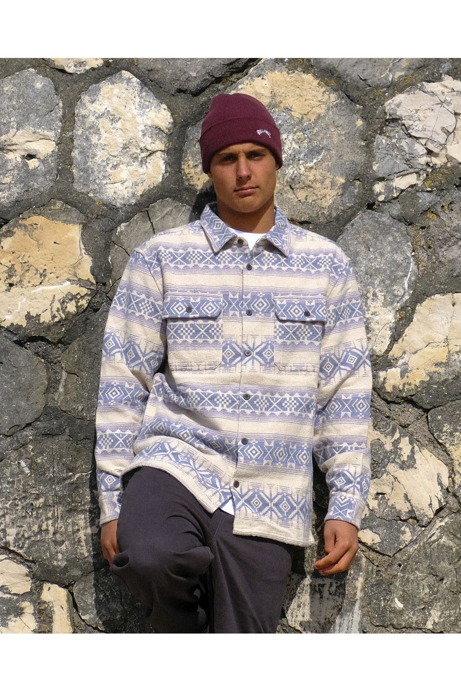 Billabong Offshore Jacquard Flannel Taupe