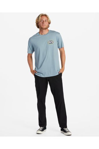 Billabong Crayon Wave Short Sleeve T-Shirt Washed Black