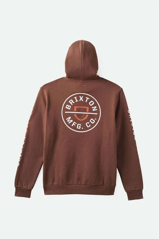 Brixton Crest Hood Pinecone Brown