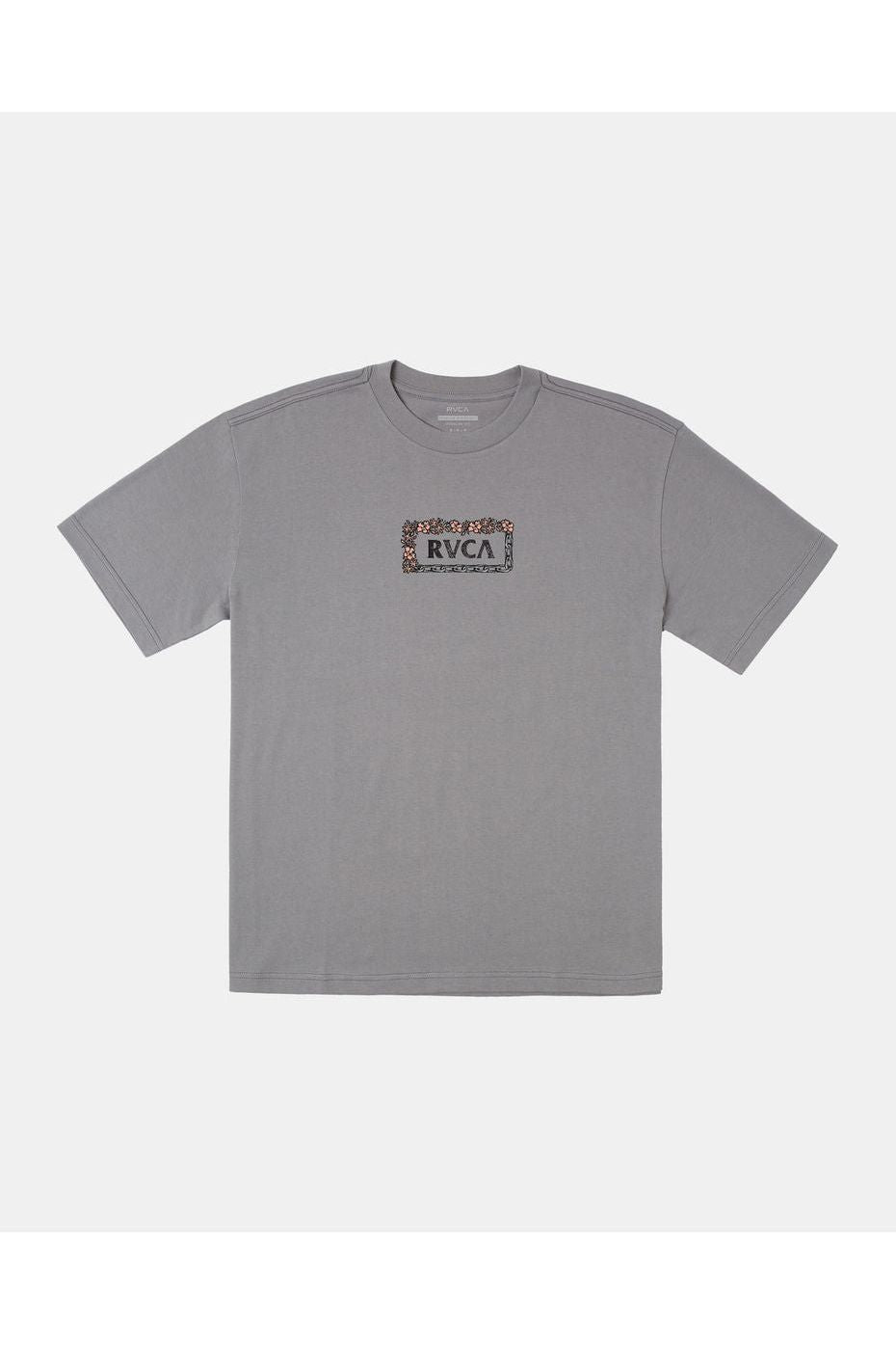 RVCA Food Chain Short Sleeve T-Shirt Motors Grey