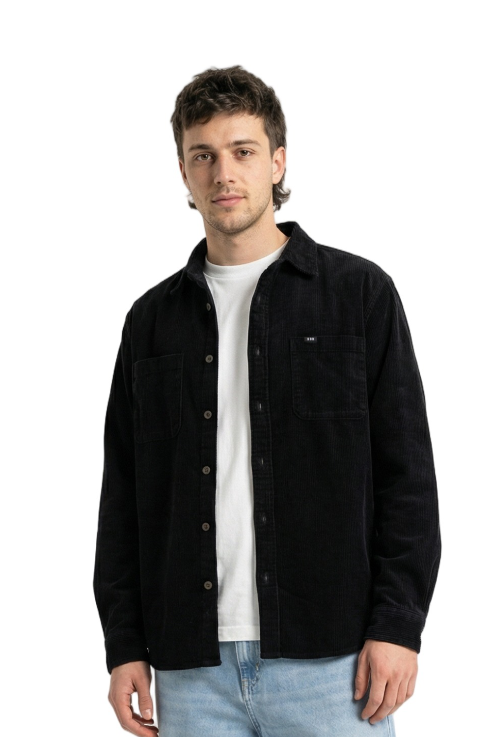 BamBooBay Chill Cord Long Sleeve Shirt Washed Black