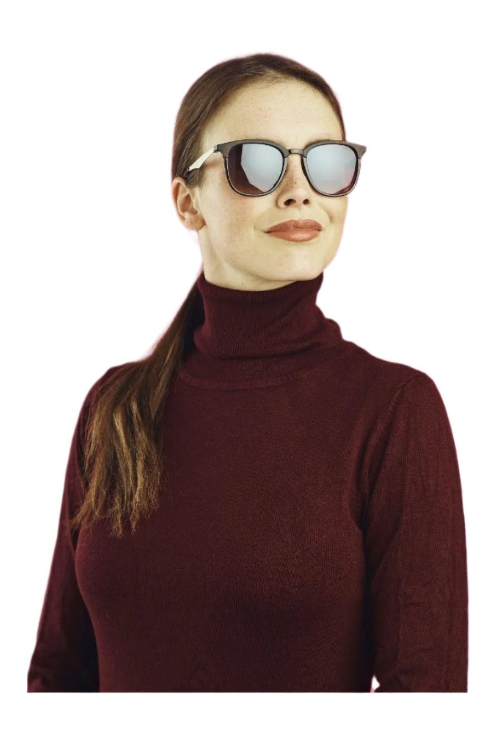 Sinner Cowell Sunglasses Matte Brown Yellow Tort-Green Mirror