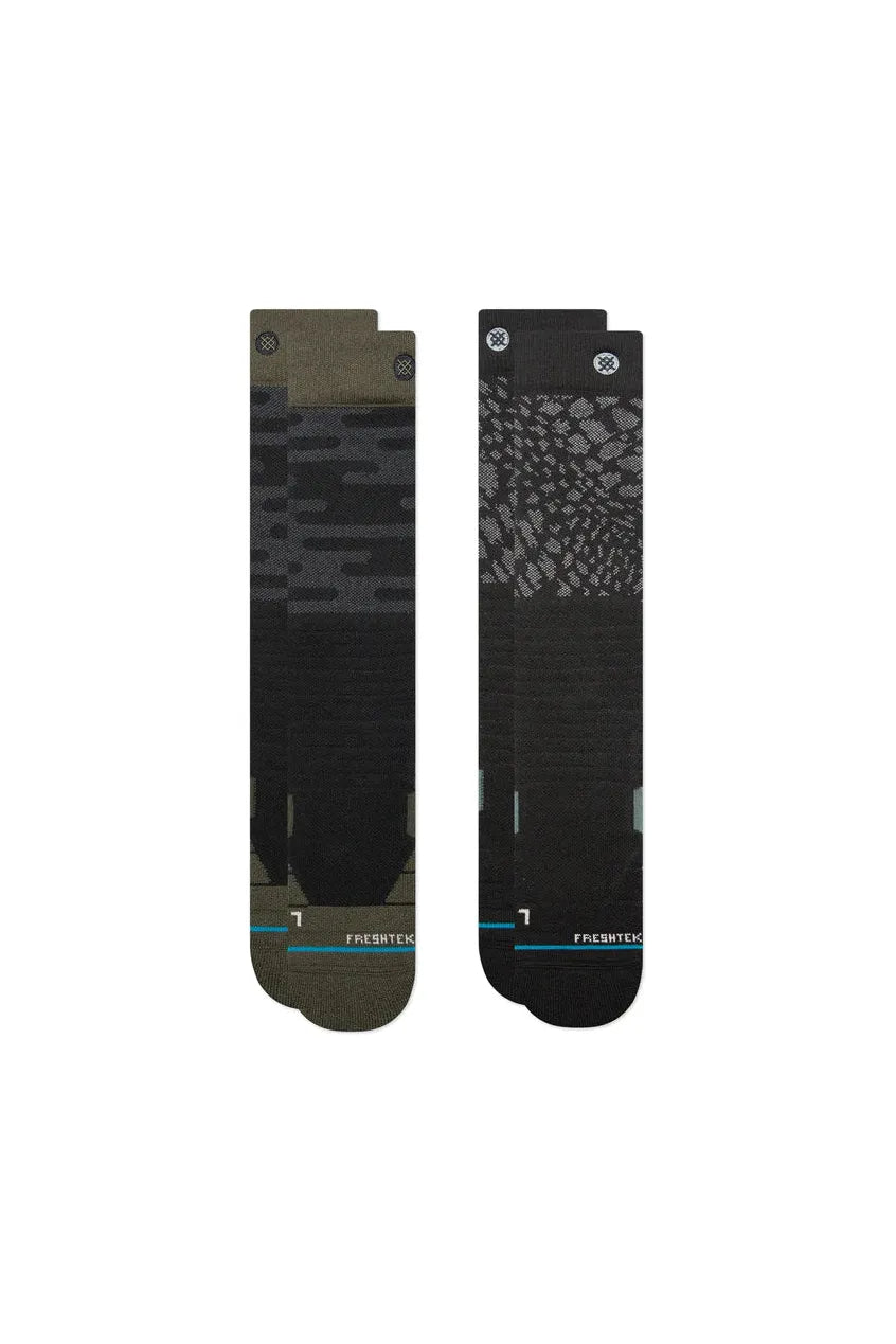 Stance Black Diamond Snow Socks 2 Pack Black