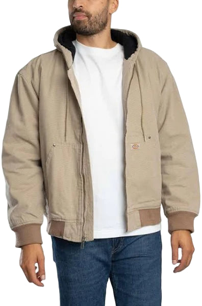 Dickies Hilham Hooded Canvas Jacket Desert Sand