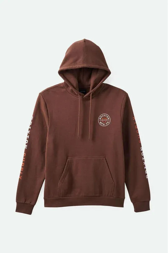 Brixton Crest Hood Pinecone Brown
