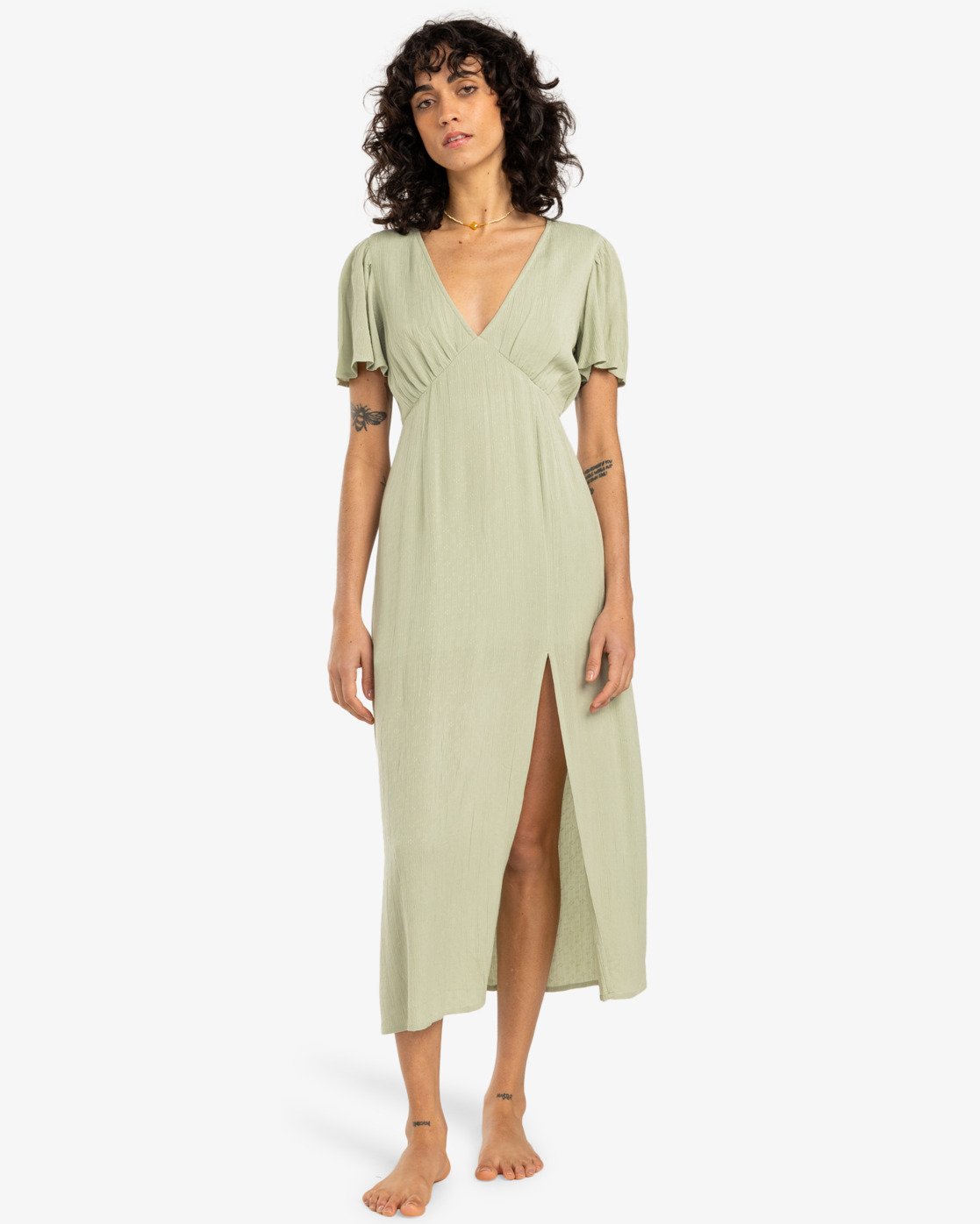 Billabong Jet Set Midi Dress Pistachio