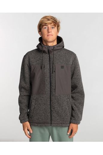 Billabong Boundary Sherpa Zip Hoody Black Heather