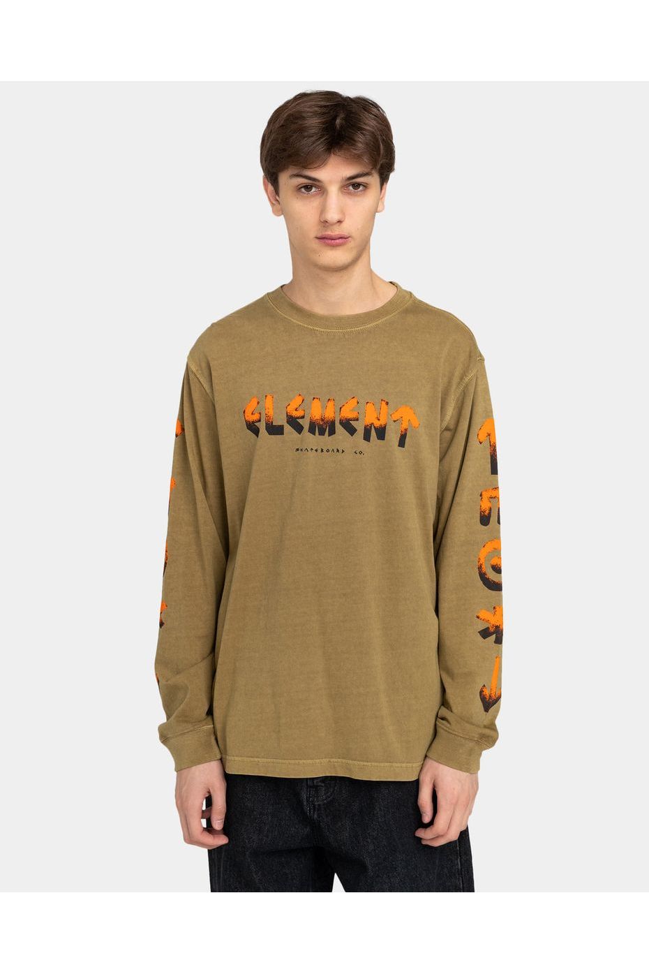 Element Runes Long Sleeve T-Shirt Dull Gold