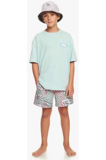 Quiksilver Visions Short Sleeve Youth T-Shirt Pastel Turquoise