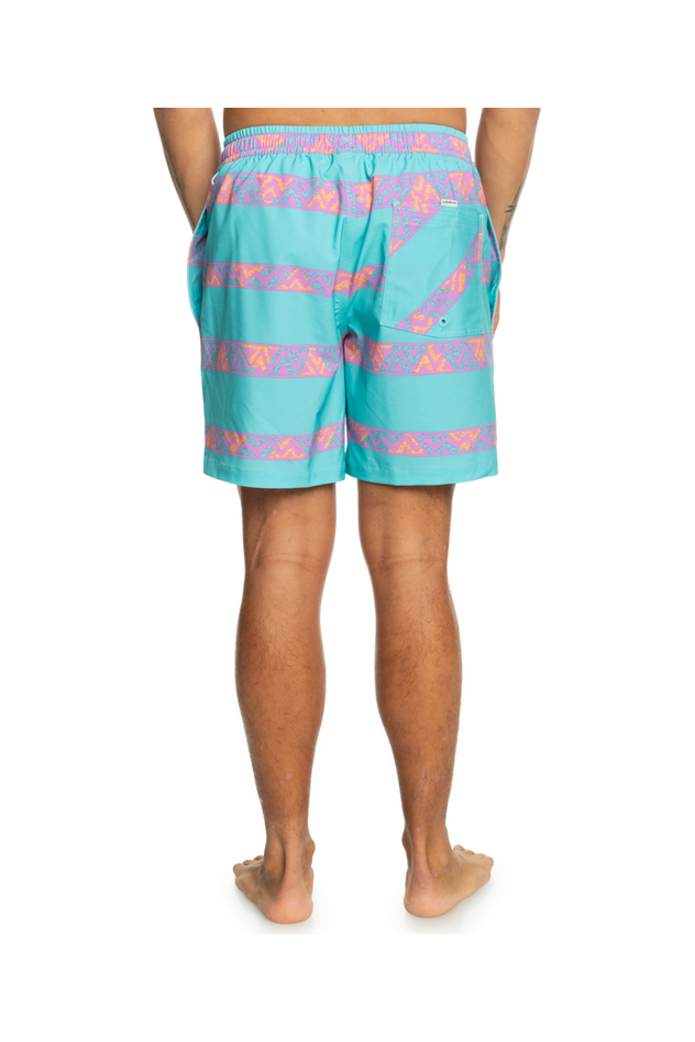 Quiksilver Take Us Back Vl 17" Shorts Marine Blue Heritage Stripe