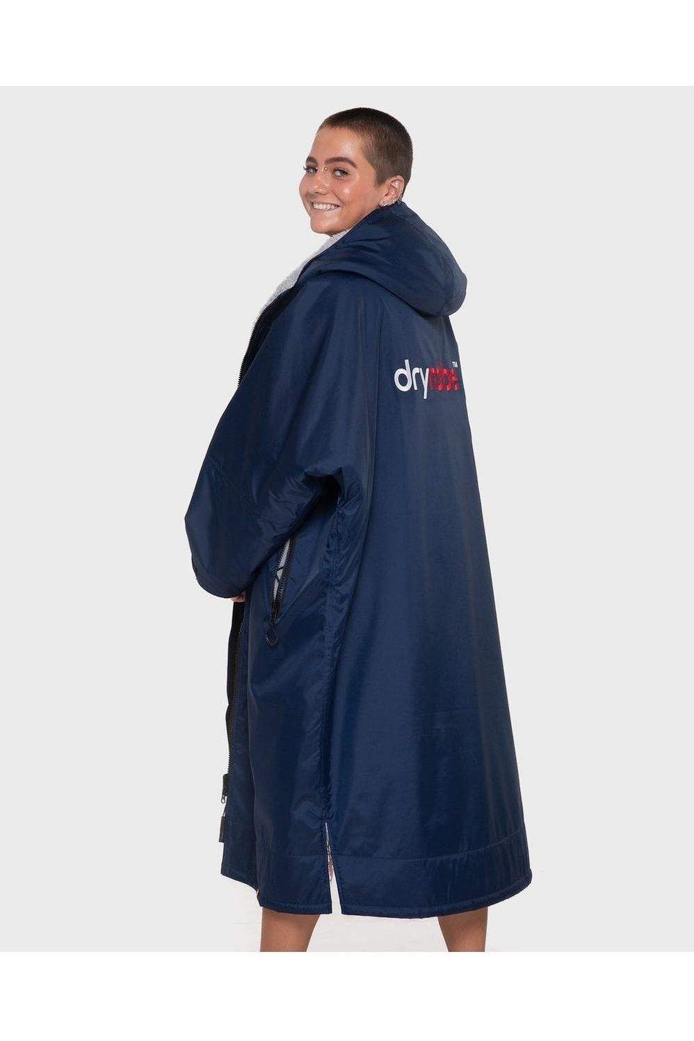 Dryrobe Advance Adult Long Sleeve Navy Blue Grey