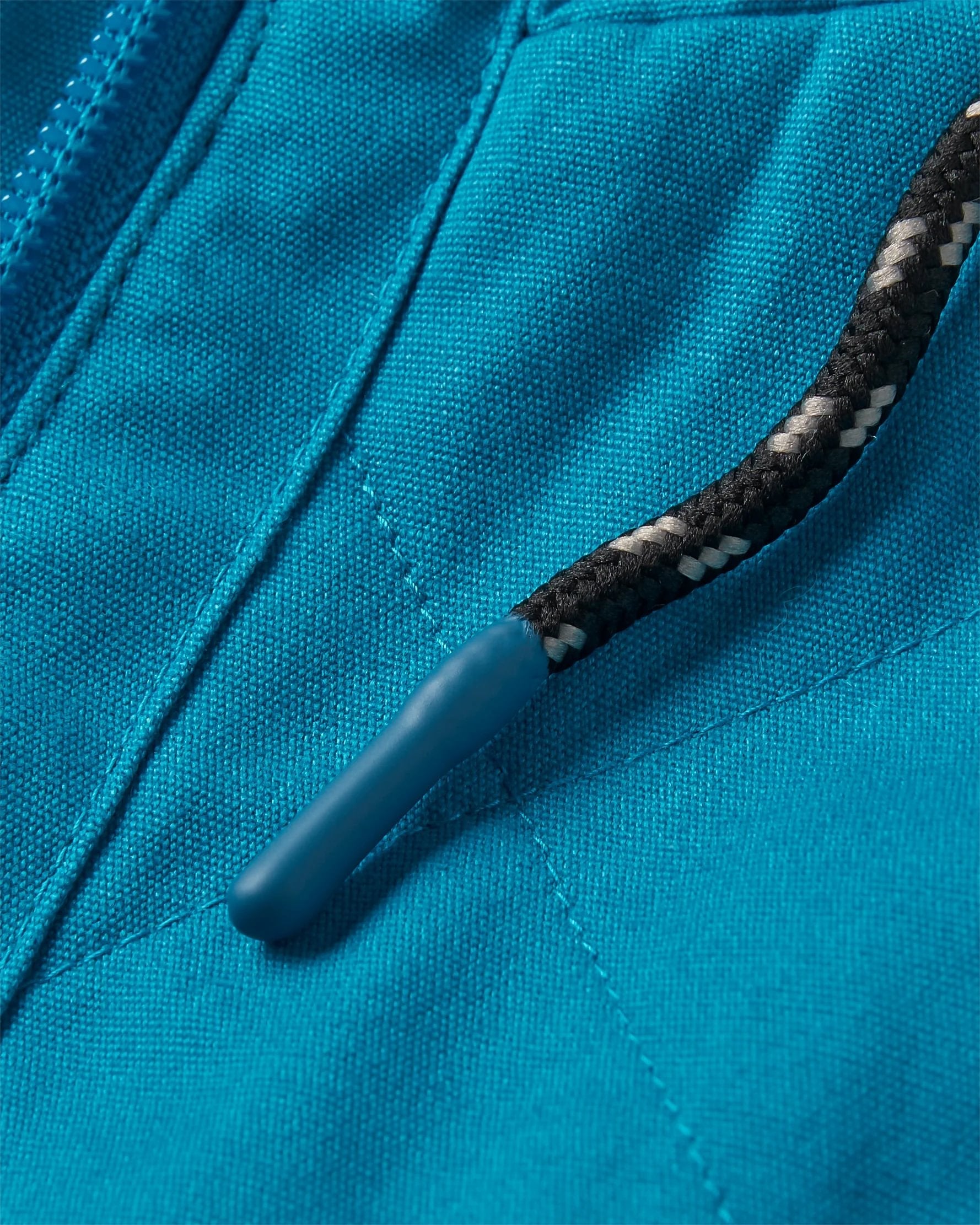Passenger Sefton Recycled Deep-Pile Sherpa Full Zip Fleece Vista Patchwork Aqua