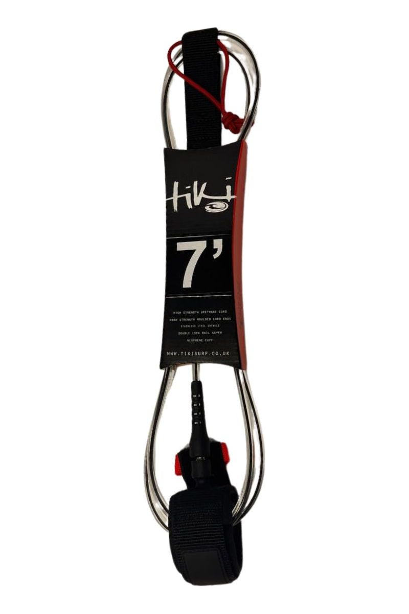 Tiki 7'0 Leash 7MM 2 Swivel Black