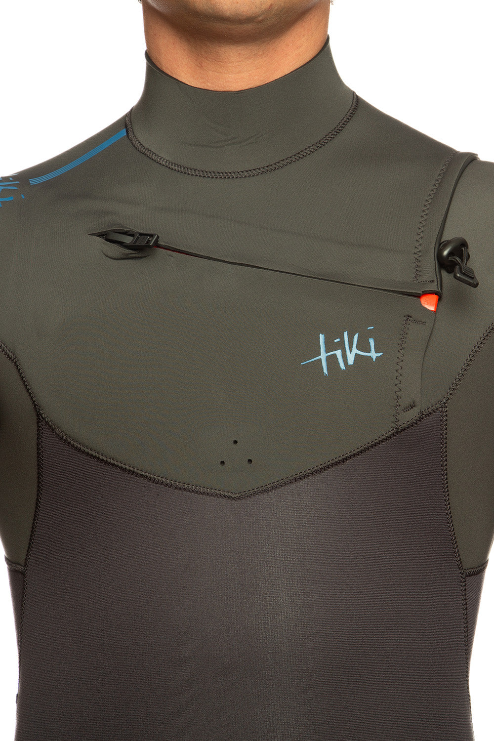 TIKI Tiki Tech 4/3mm Mens Wetsuit Chest Zip Black