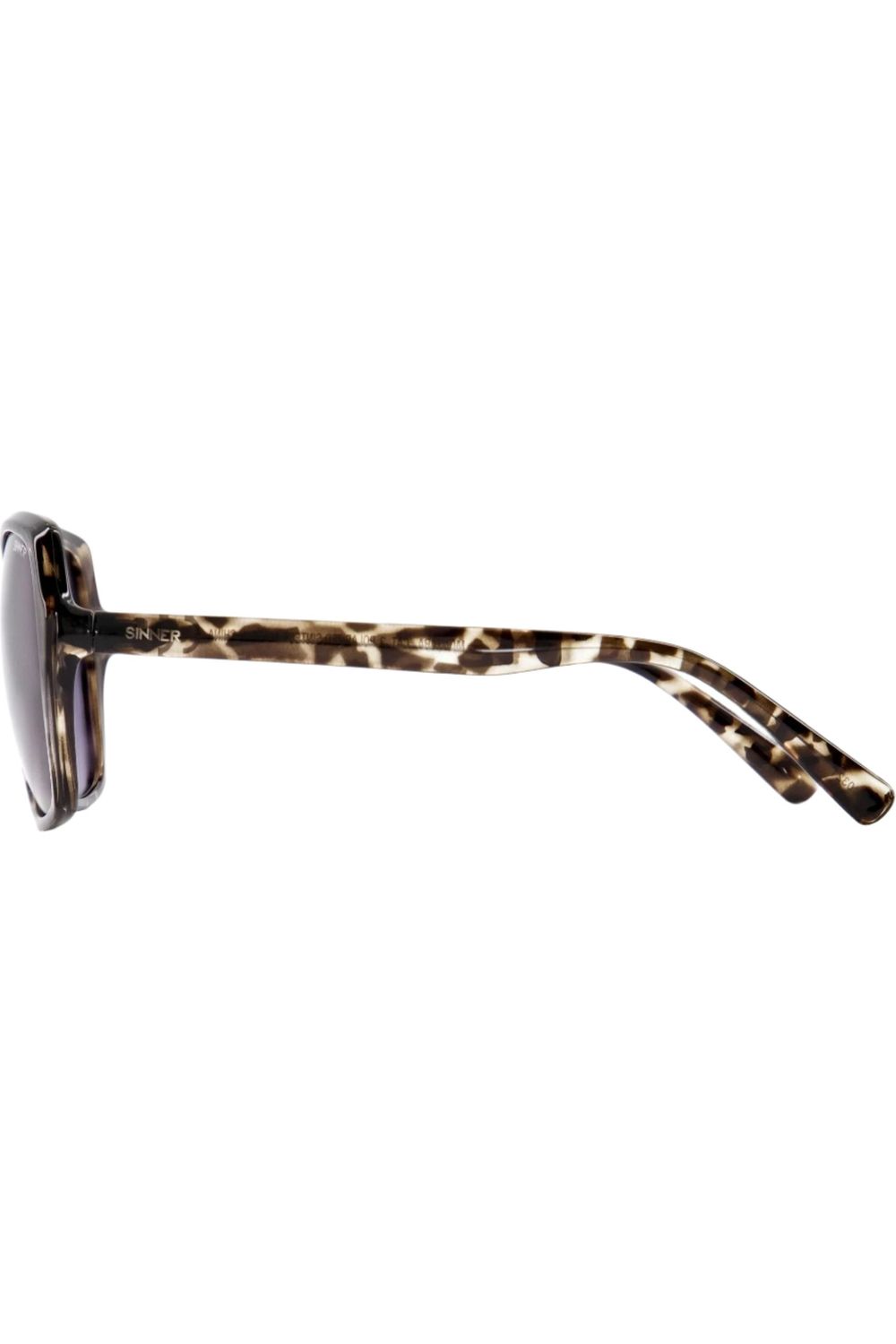 Sinner Montara Sunglasses Black Grey Tortoise - Sintec Green Smoke