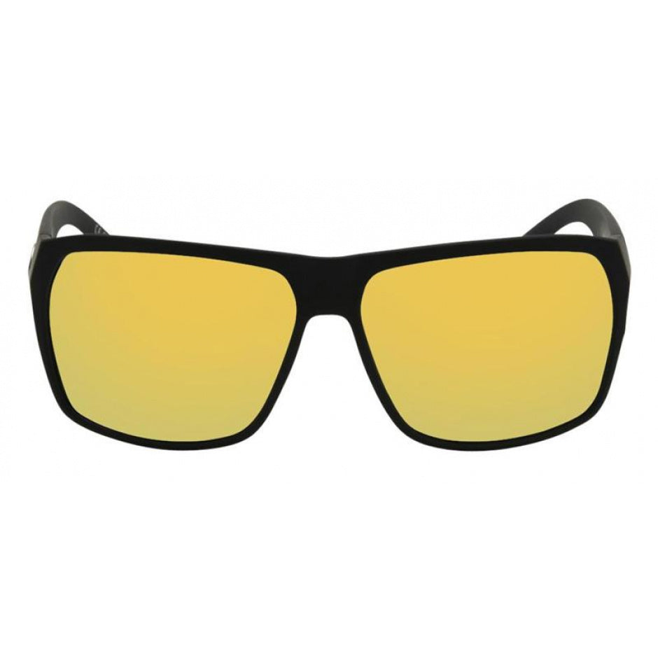 I-Sea Nick-I Sunglasses Black Gloss Yellow Mirror