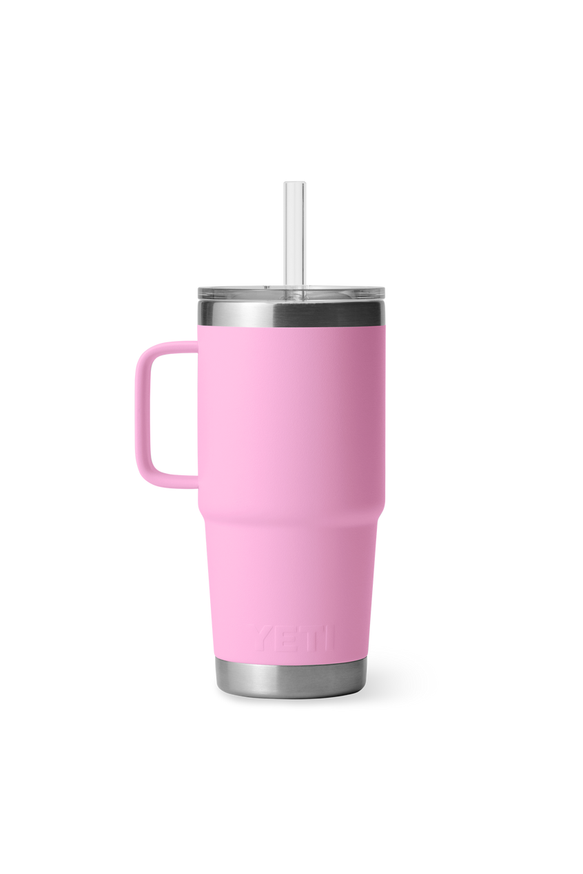 Yeti Rambler 25oz Straw Mug Power Pink