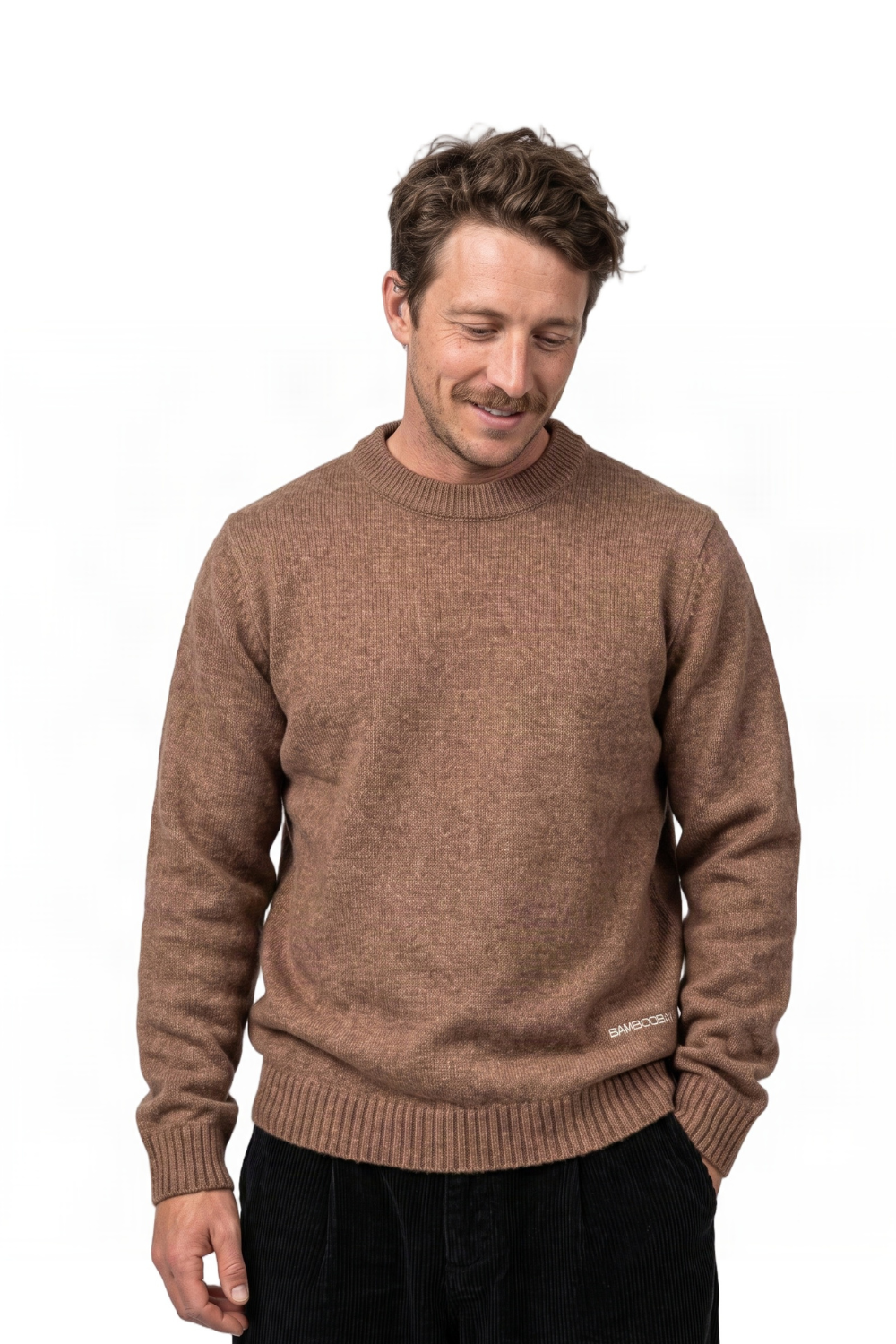 BamBooBay Seamus Mens Jumper Biscuit Brown