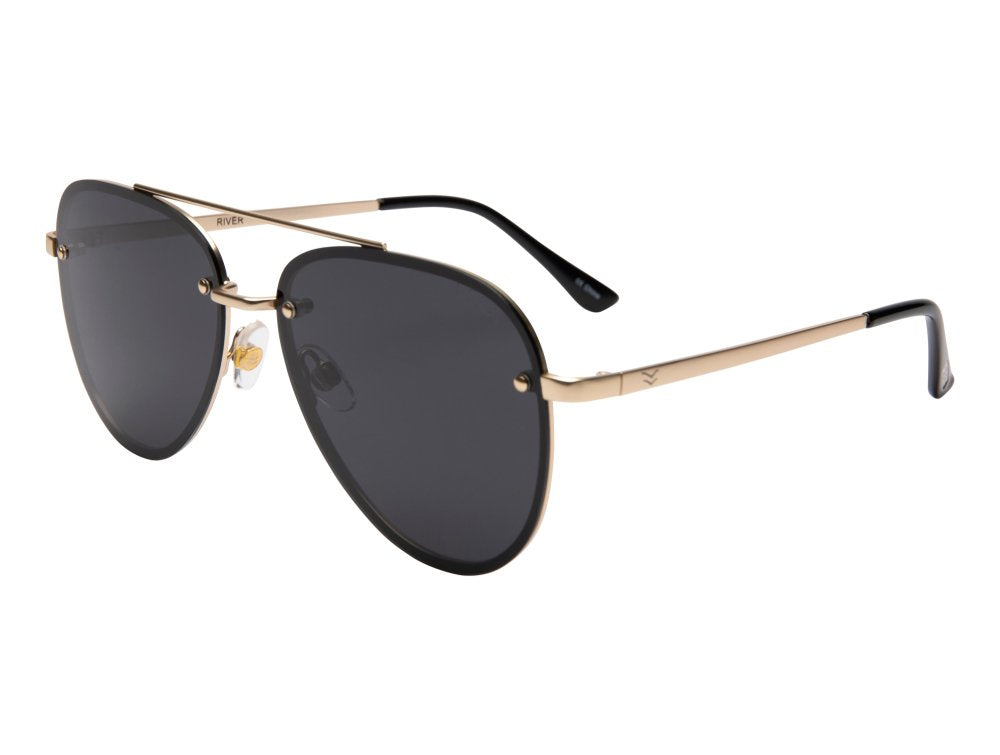 I-Sea River Sunglasses Gold/Smoke Polarized
