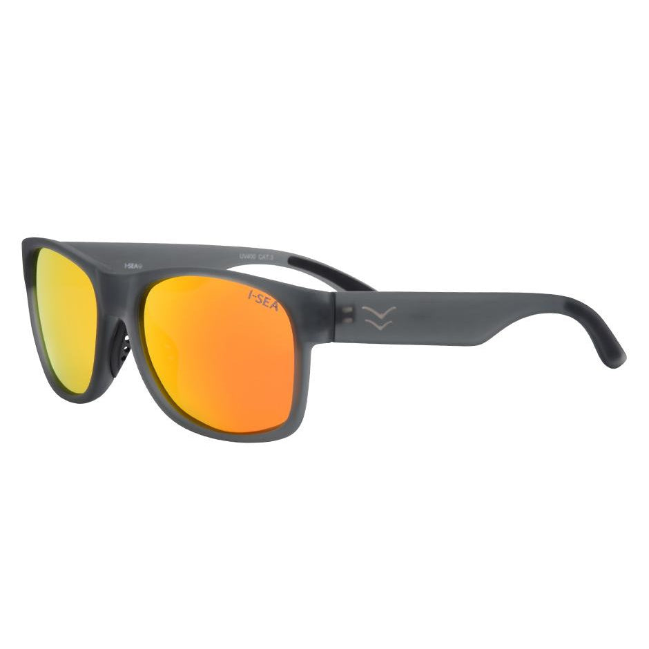 I-Sea Seven Seas Sunglasses Grey Red Mirror Polarized