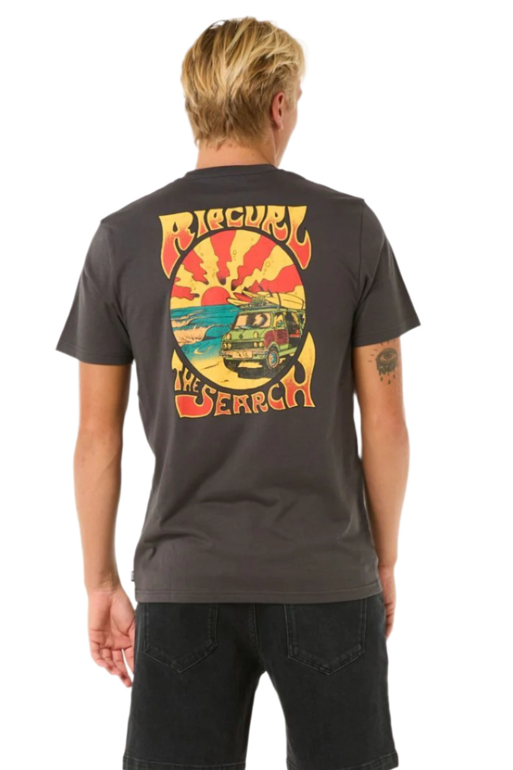 Rip Curl Keep On Trucking T-Shirt Washed Black