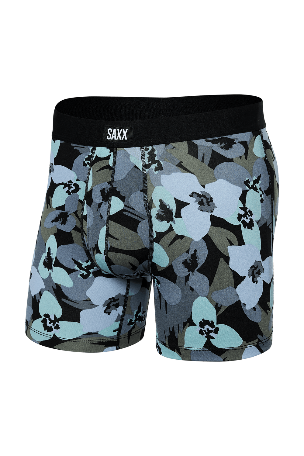 Saxx Daytripper Boxer Brief Fly Camo Flowers-Blue Fog