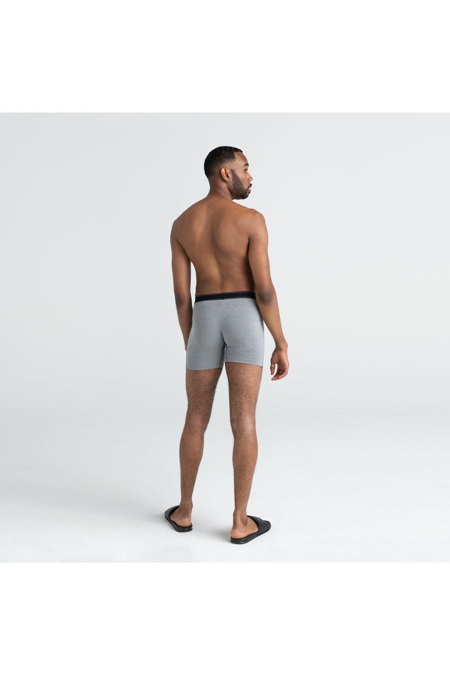 Saxx Daytripper Boxer Brief Fly 2Pk Black/Grey Heather