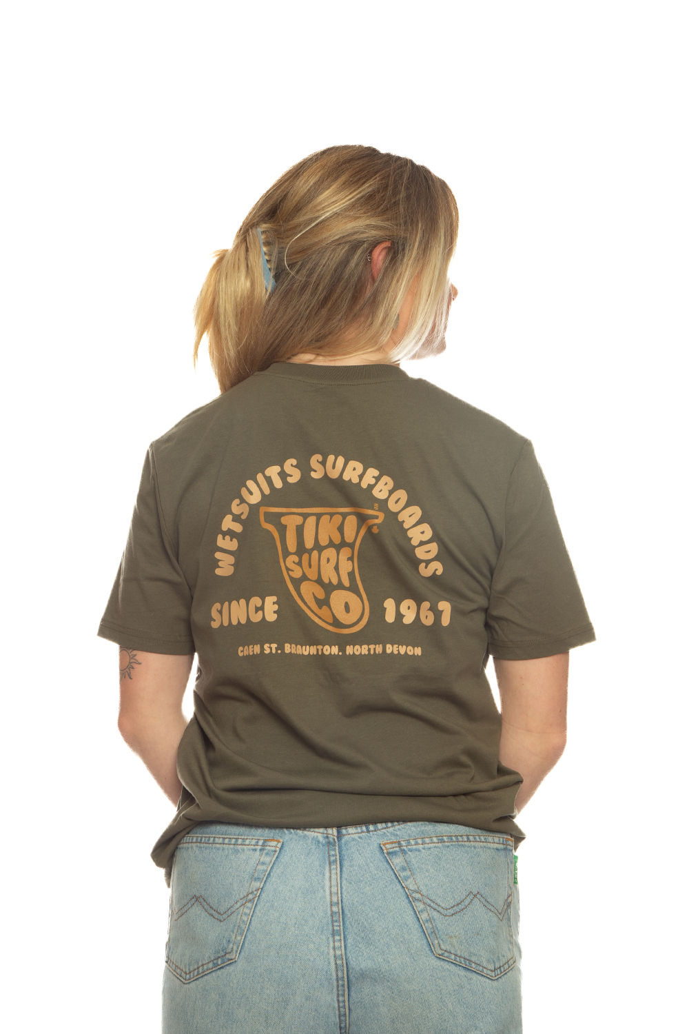 Tiki Fin T-Shirt Khaki