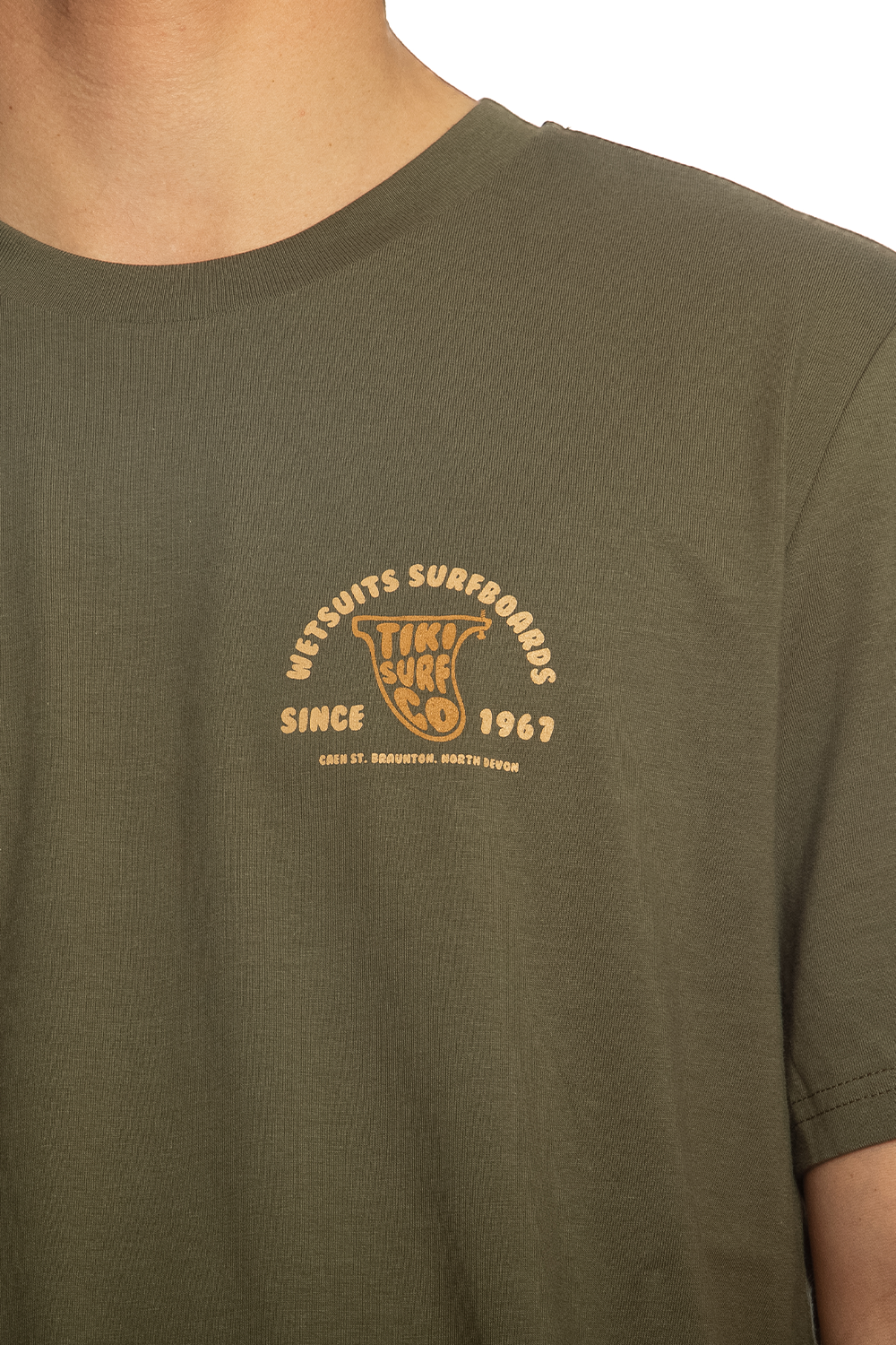 Tiki Fin T-Shirt Khaki