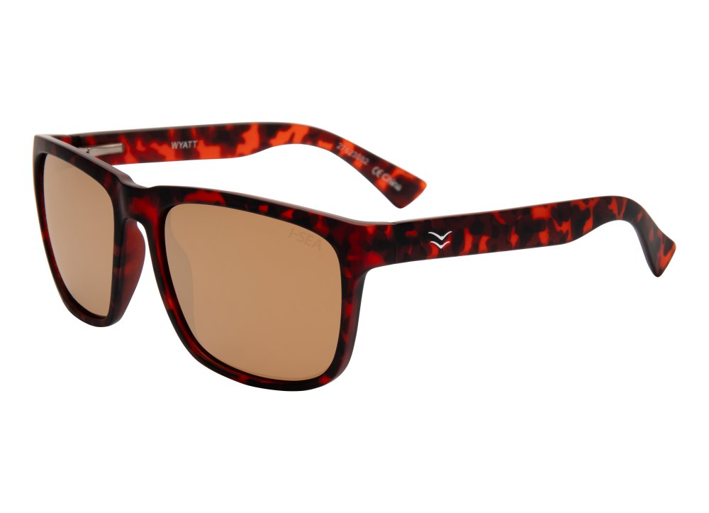 I-Sea Wyatt Sunglasses Tort/Copper Mirror Polarized