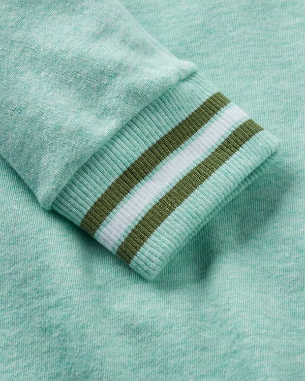Passenger Fade Organic Cotton Sweatshirt Aqua Marl