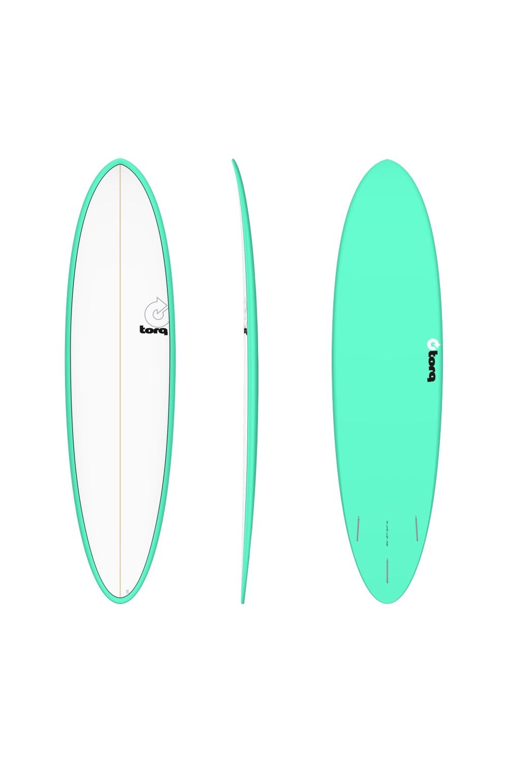 Torq TET Mod Fun Surfboard in Pinline Seagreen