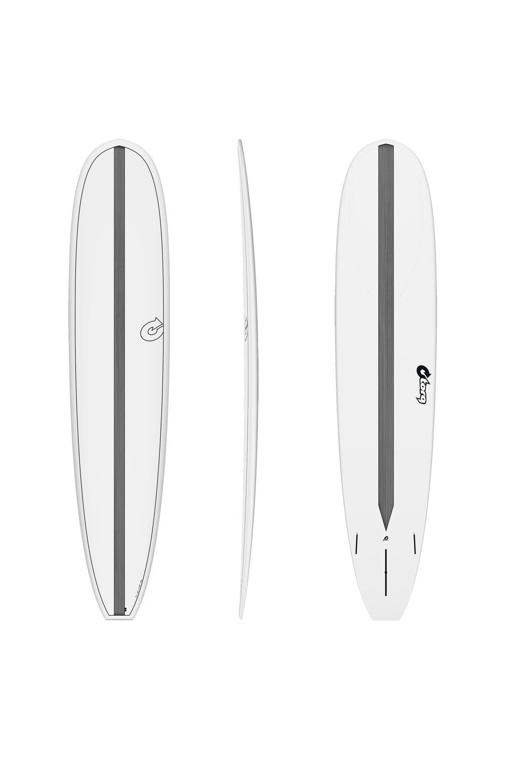 Torq TET Long  Surfboard with Carbon Strip - White