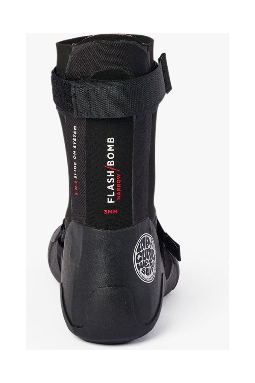 Rip Curl Flashbomb 5mm Narrow Hidden Split Toe Boot Black