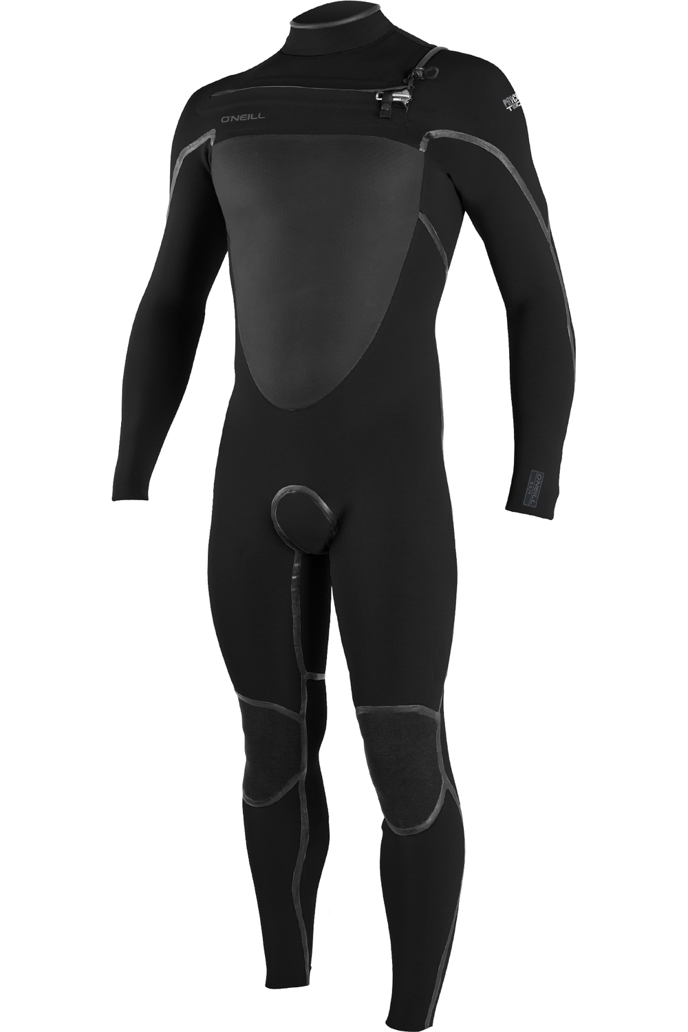 O'Neill Pyscho Tech 5/4+ Chest Zip Black