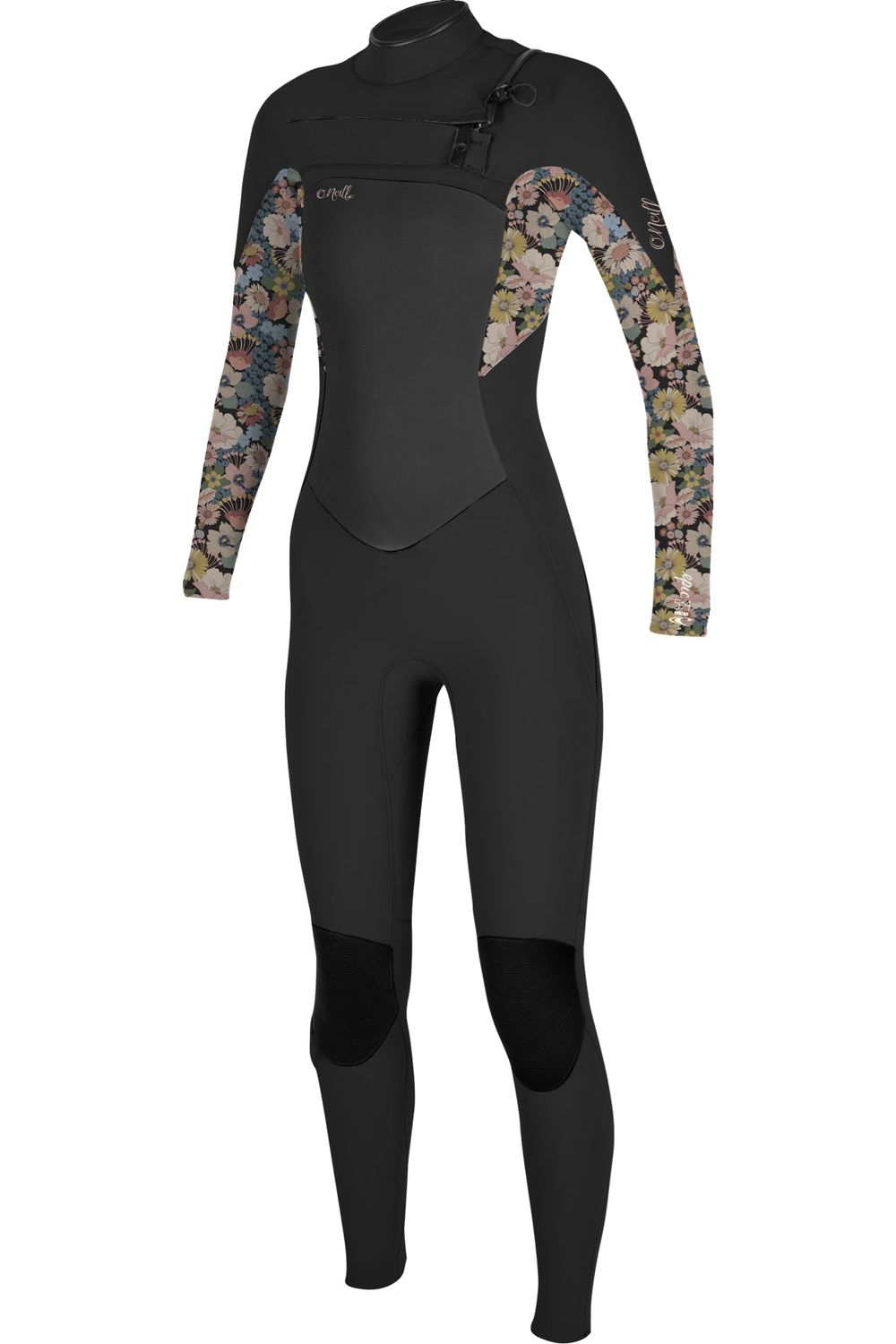 O'Neill Epic Girls Wetsuit 5/4 Chest Zip Full Black Twiggy