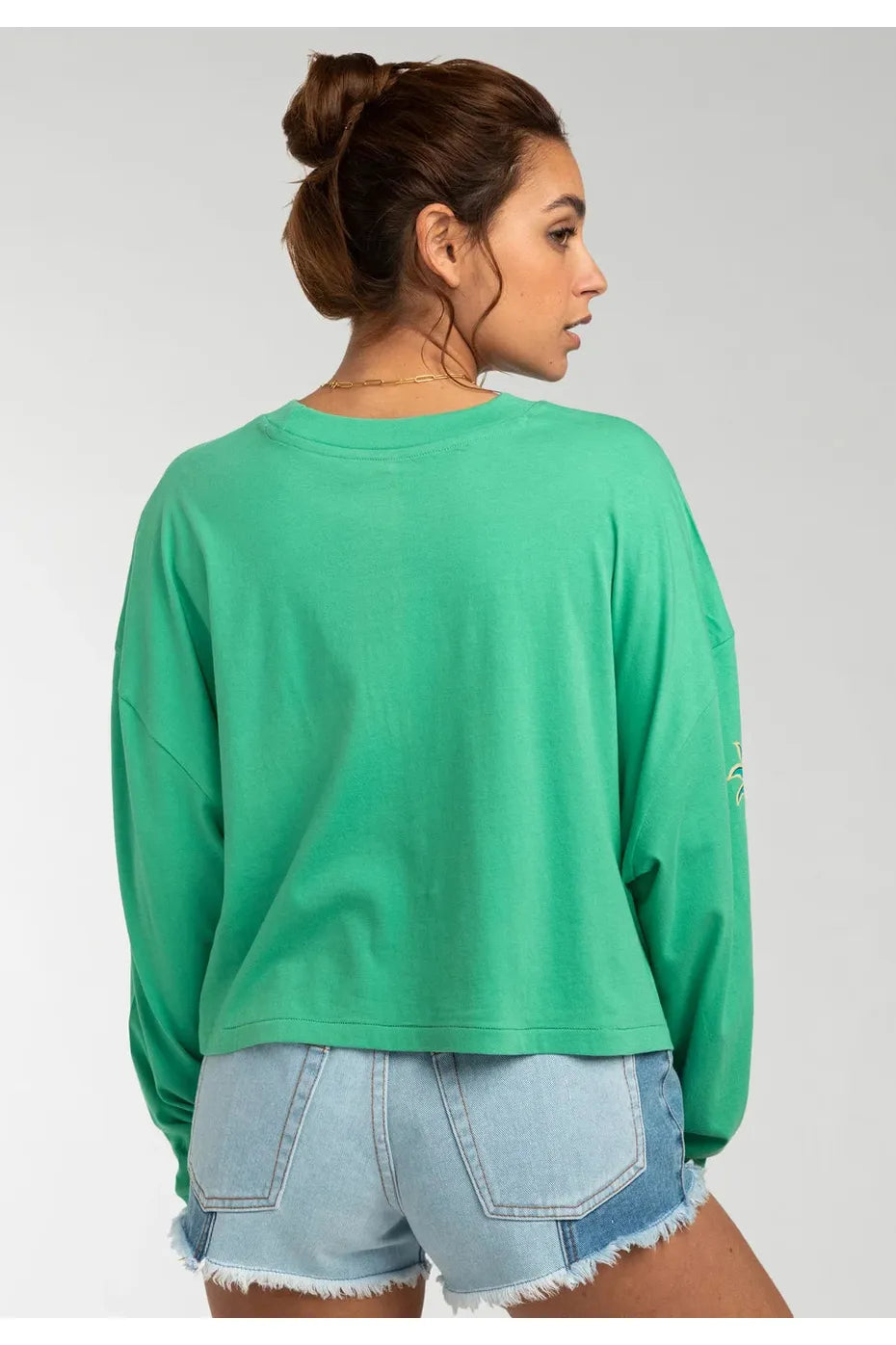 Billabong Beach Boyfriend Crop Long Sleeve T-Shirt